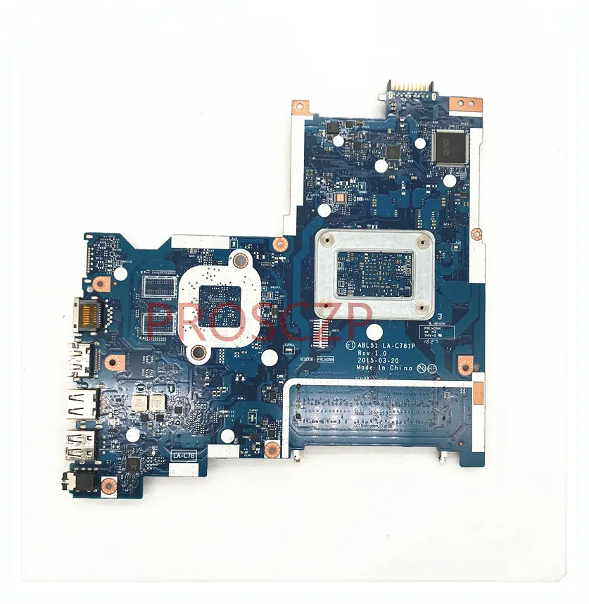 Placa base para ordenador portátil HP 15-af, placa base ABL51 LA-C781P W/ A6-5200U CPU 827705, funciona bien, 827705-001, 501-828116, 601-100%