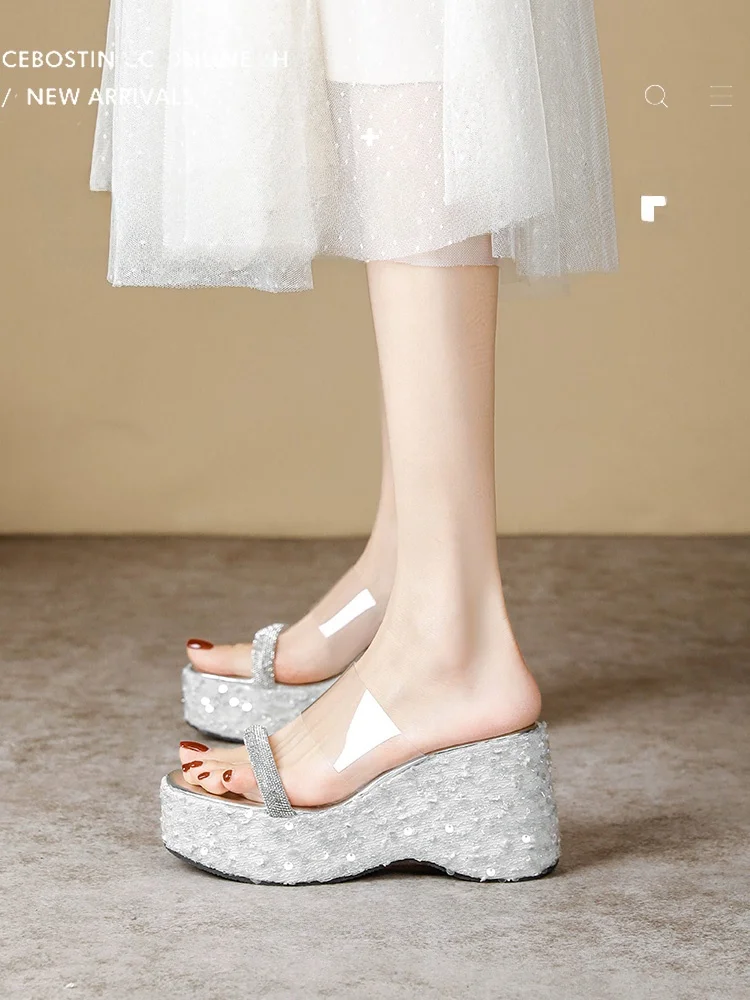 women's-high-heel-sandals-thick-bottom-platform-waterproof-summer-new-transparent-rhinestone-strap-sexy-slip-on-fashion-sandals
