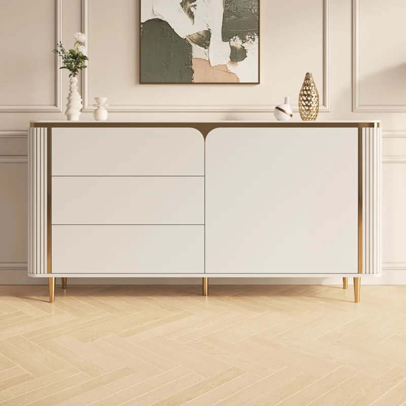 グラムシンプルリビングルームキャビネットヴィンテージプレミアムデザインシンプルディスプレイキャビネット北欧省スペースルーム引き出しホーム家具