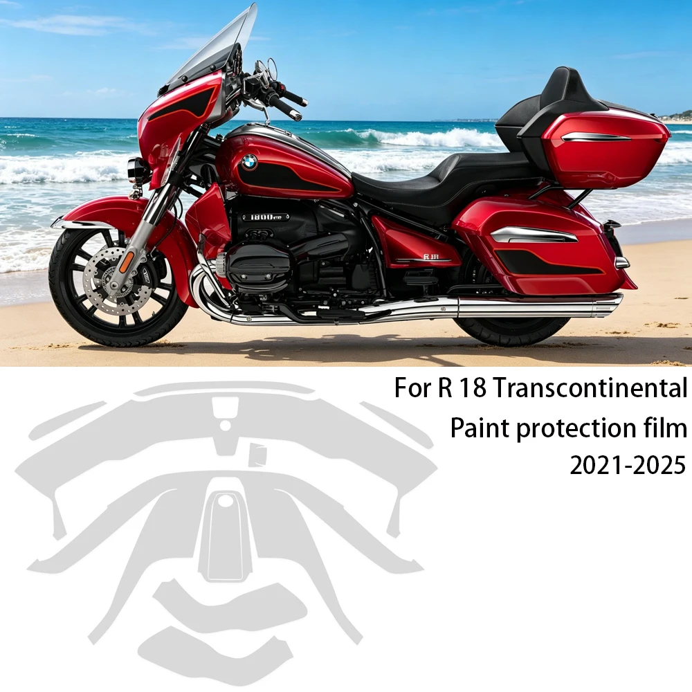

For BMW R R 18 Transcontinental R18 2021-2025 Motorcycle Paint Protective Film TPU Stickers Protect Fairing Anti-scratch Film