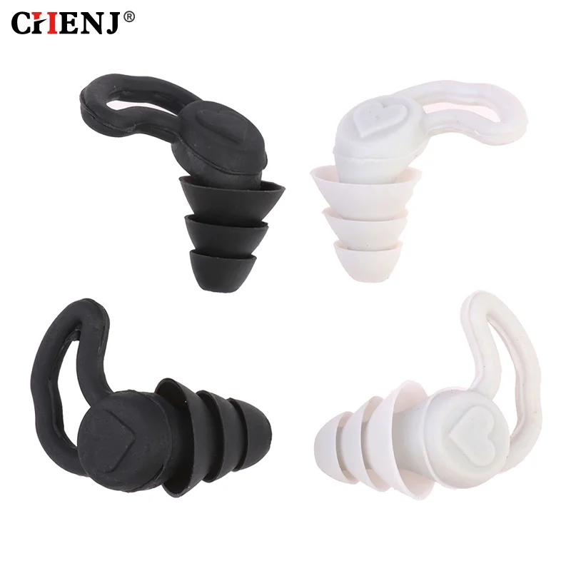 ✉1Pair Soft Silicone Earplugs Noise Reduction Ear Plugs for Travel Study Sleep