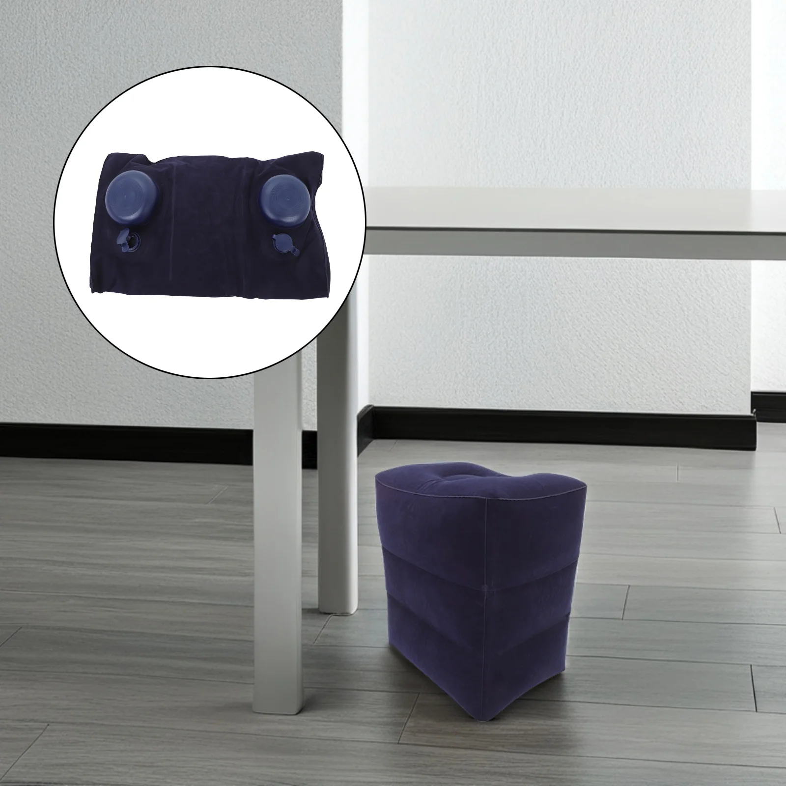 

Inflatable Footrest Airplane Travel Leg Cushion Adjustable Portable Ergonomic Foot Stool Travel Foot Rest Essential