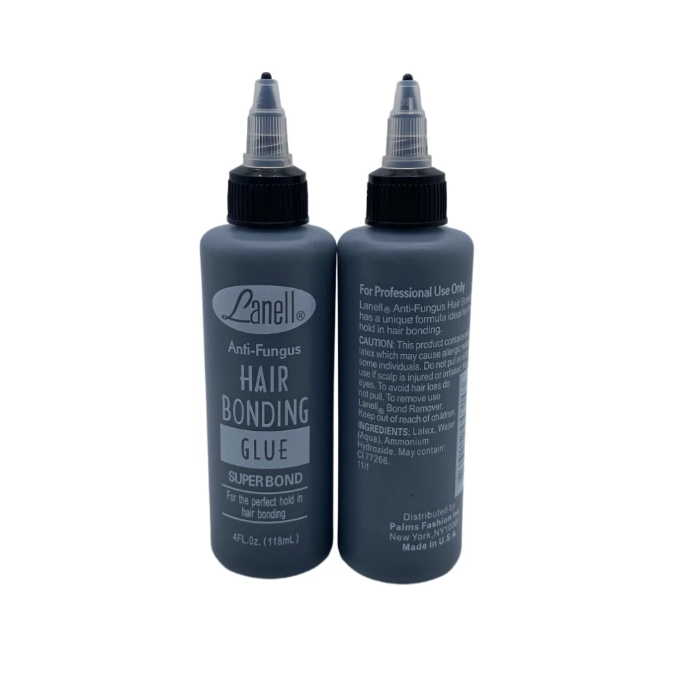 1 병 120 ml / 4 Oz 검정색 항진균 헤어 위빙 본딩 접착제 헤어 위프 접착제