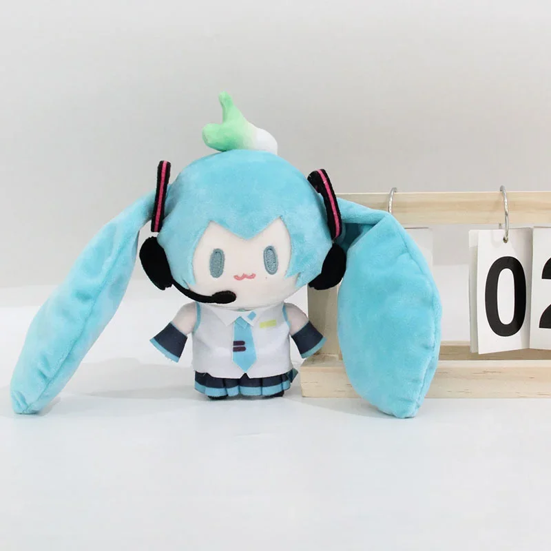 Hatsune Miku Doll Key Chain Car Cute Plush Doll Anime Peripheral Doll Japanese Anime Character Gift Cute Ornament Gifts