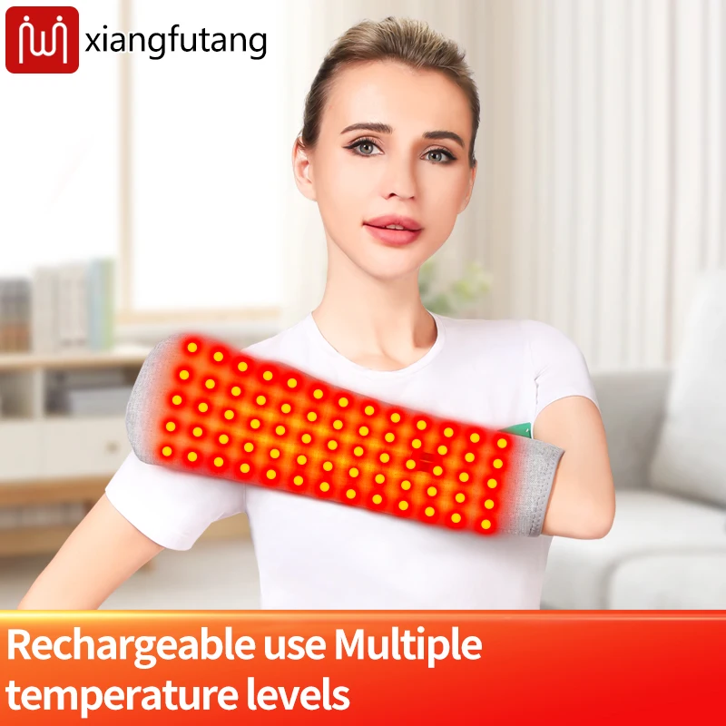 

Red Light Hand Warmer Gloves near Infrared Light Therapy Warm Hands Finger Protection for Cold Weather Touchscreen Heated