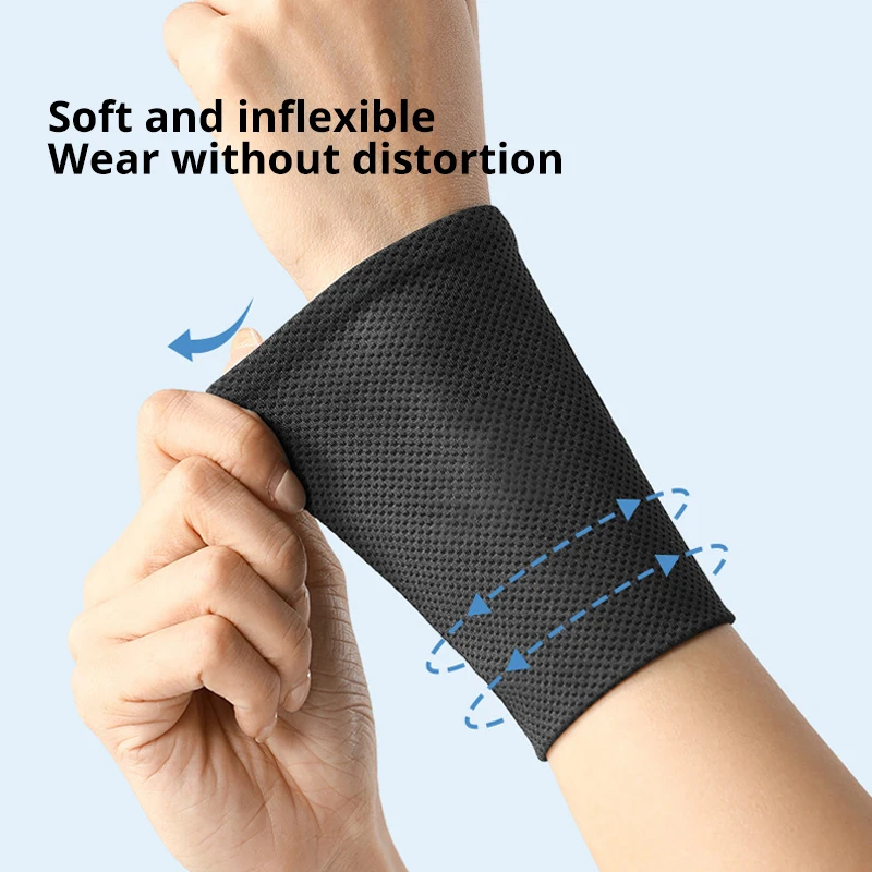 1pc Summer Ice Cooling Wrist Sweatband Tennis Sport Wristband Volleyball Gym Wrist Brace Support Sweat Band Towel Wrist Protect