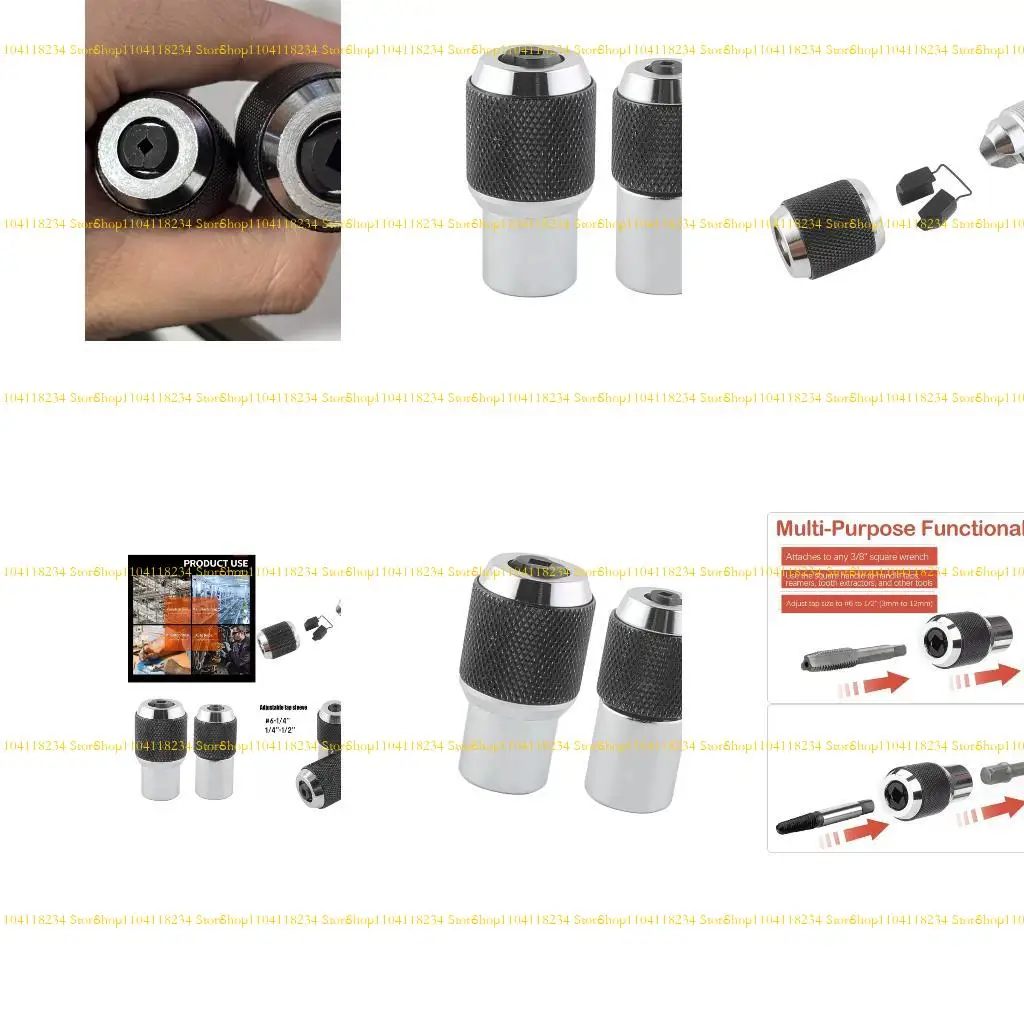 

P9FB 2Pcs Heavy Duty Adjustable Tap Holder Socket Set for Manual and Power Tool Use
