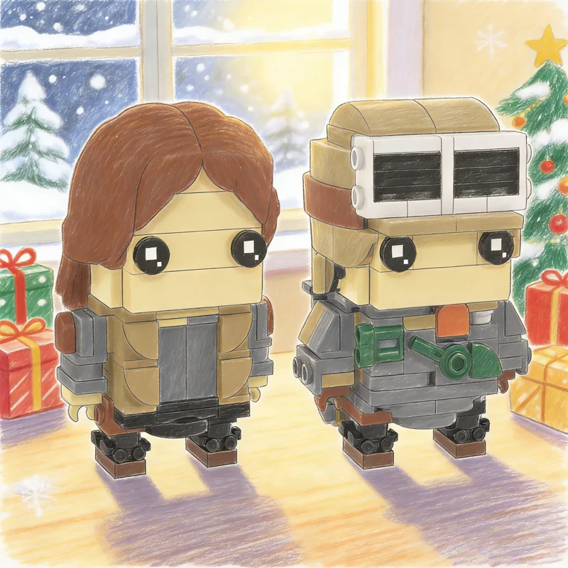 

406pcs MOC Star Battle Jyn Erso Brickheadz Model Building Blocks Architecture Festival Gifts Toy Education Idea Brick