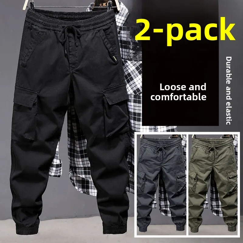 

Men's Spring Autumn Work Trousers American Retro Wear Resistant Casual Harlan Outdoor Large Size Wear Resistant Long Pants