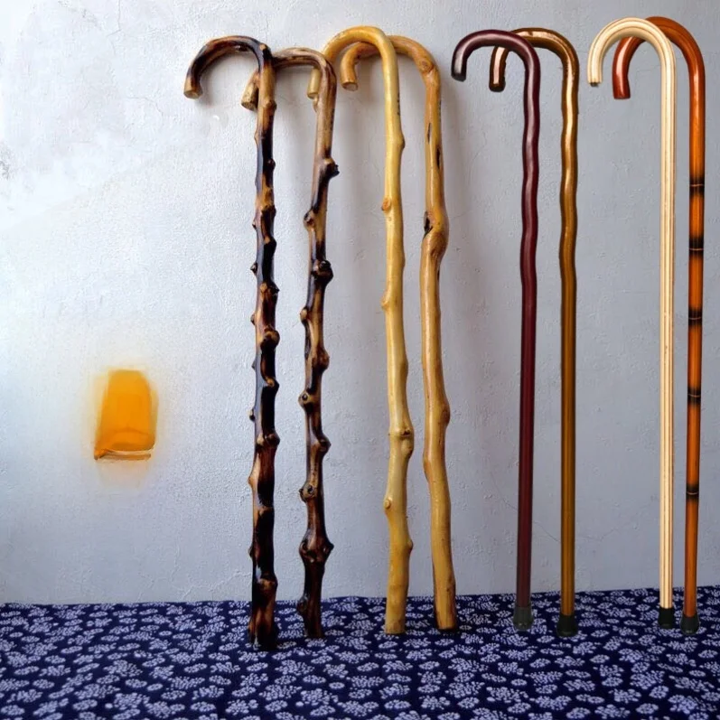 Premium-Walking Cane aus Holz im Vintage-Stil für Ly, Bergsteigen, König, robust, rutschfest, Single Stf Handheld Sti