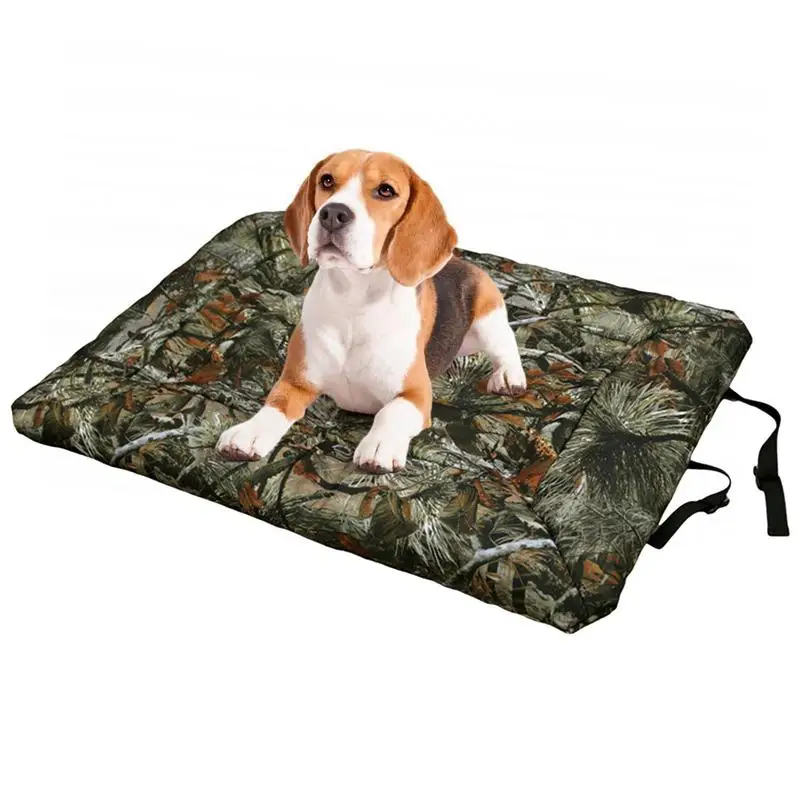 Waterproof Dog Bed Camouflage Oxford Cloth Portable Dog Bed Foldable Kitten Cuddler Waterproof Pet Mattress Travel Pillow Mat