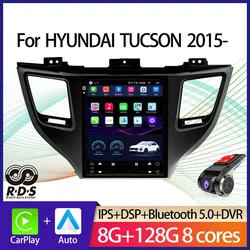 Car GPS Navigation For HYUNDAI TUCSON 2015- Android Tesla Style Auto Radio Stereo Multimedia Player With BT WiFi Mirror Link