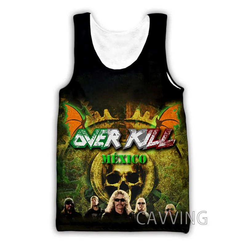 New Fashion Women/Men's 3D Print  Overkill Band  Tank Tops Harajuku  Vest  Summer Undershirt Shirts Streetwear