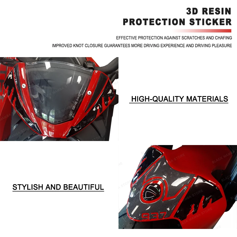For DUCATI MONSTER 937 2021 Motorcycle Accessories 3D Epoxy Resin Tank Pad Protection Sticker