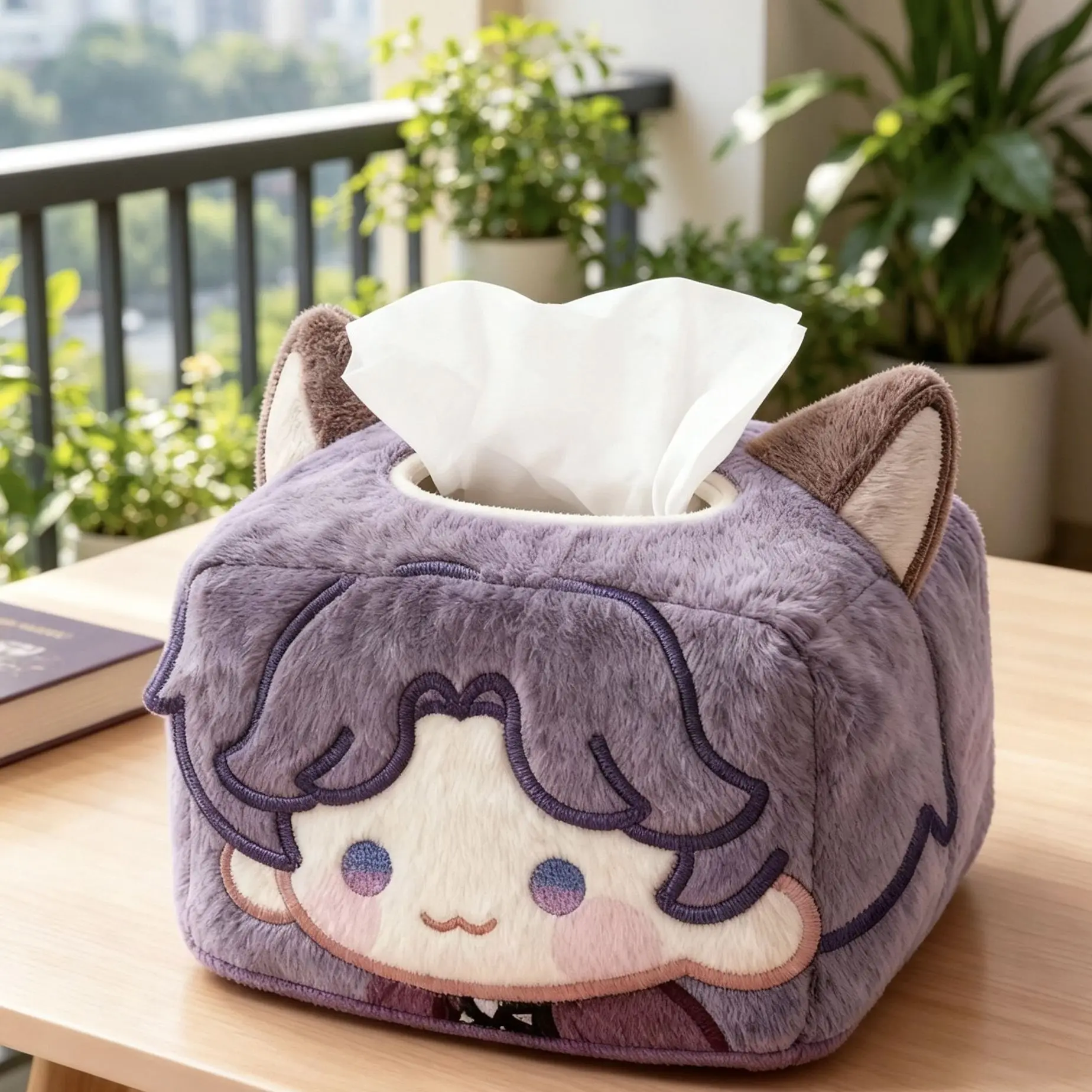 Cosplay Love and Deepspace Rafayel Plush Tissue Box Desktop Decoration Decoration Gifts Official Anime Collection Halloween Gift view 5
