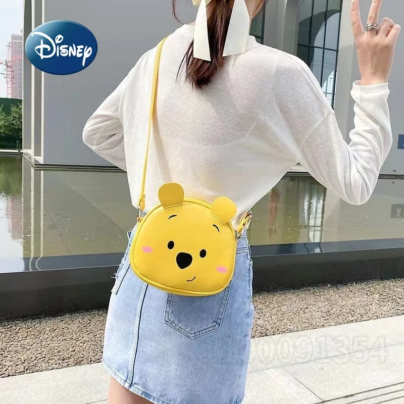 Disney Winnie The Pooh borsa a tracolla singola da donna nuova borsa a tracolla singola da donna del fumetto borsa da donna di moda 3D