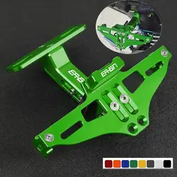 For Kawasaki ER6N ER-6N 2006 2007 2008 2009- 2013 2014 2015 2016 2017 Motorcycle Angle License Number Plate Frame Holder Bracket