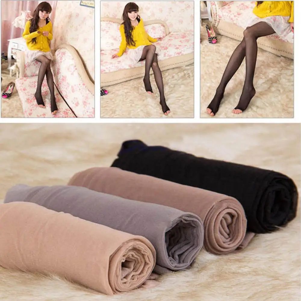 

Womens Open Toe Sheer Leggings Stockings Socks Pantyhose Tights