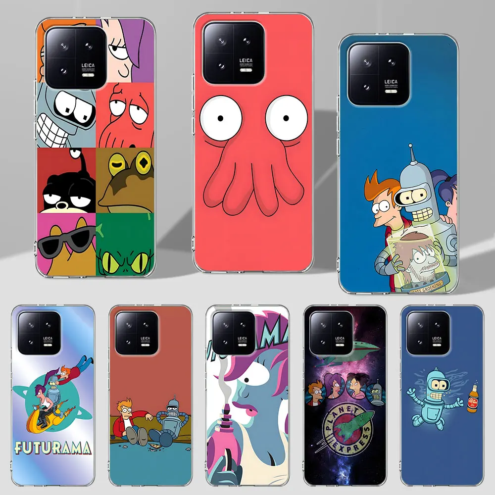 Futurama John Zoidberg Aloa Mars Case for Xiaomi Mi 13 A2 12T 11T Pro 11 10T 6X 12 12X 11i 9 9T A3 10 8 Lite TPU Phone Cover