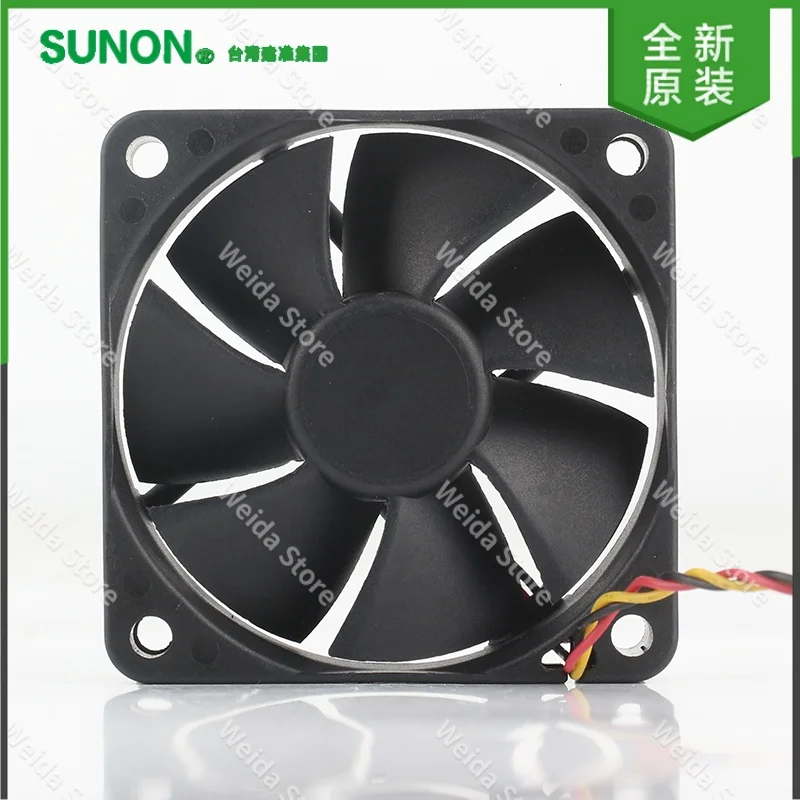 Sunon 5V 24V 48V 6015 6CM 60X60X15MM AC EC 3-wire High air volume ultra-quiet power supply GM1206PHV2-A cooling fan DC 12V 1.0W