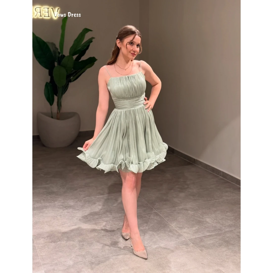 

Вечерние платья Vows для особых случаев, выполненное на заказ, женские элегантные платья для роскошных вечеринок, шифоновое платье для выпускного вечера на бретельках