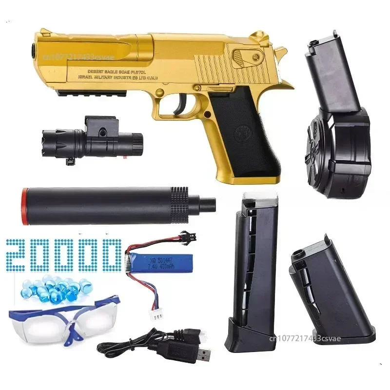 

New Golden GIock G17 G18 Pistol Toy GEL Bullet Gun First-Person Shooting Games Electric Automatic Security Children's Gifts