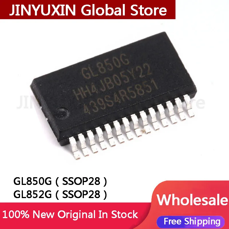 5PCs New Original GL850G GL852G SMT SSOP28 USB 2.0 Central Controller Chip IC In Stock Wholesale