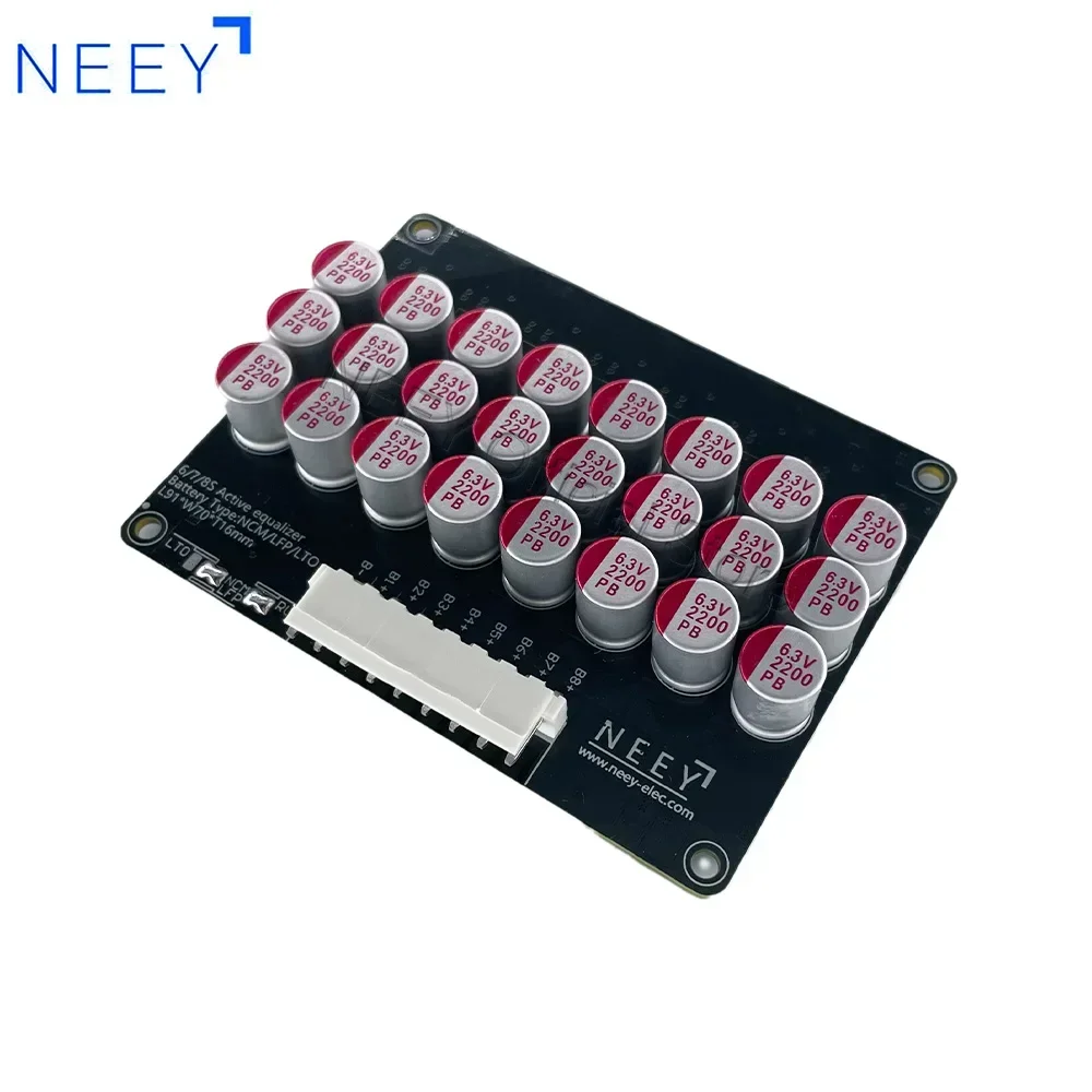 NEEY 5A Equalizer Balancer 3S 4S 5S 6S 7S 8S 10S12S 14S 16S 17S 18S 19S 20S 21S Lifepo4/Li-ion/LTO Battery Energy Capacitor