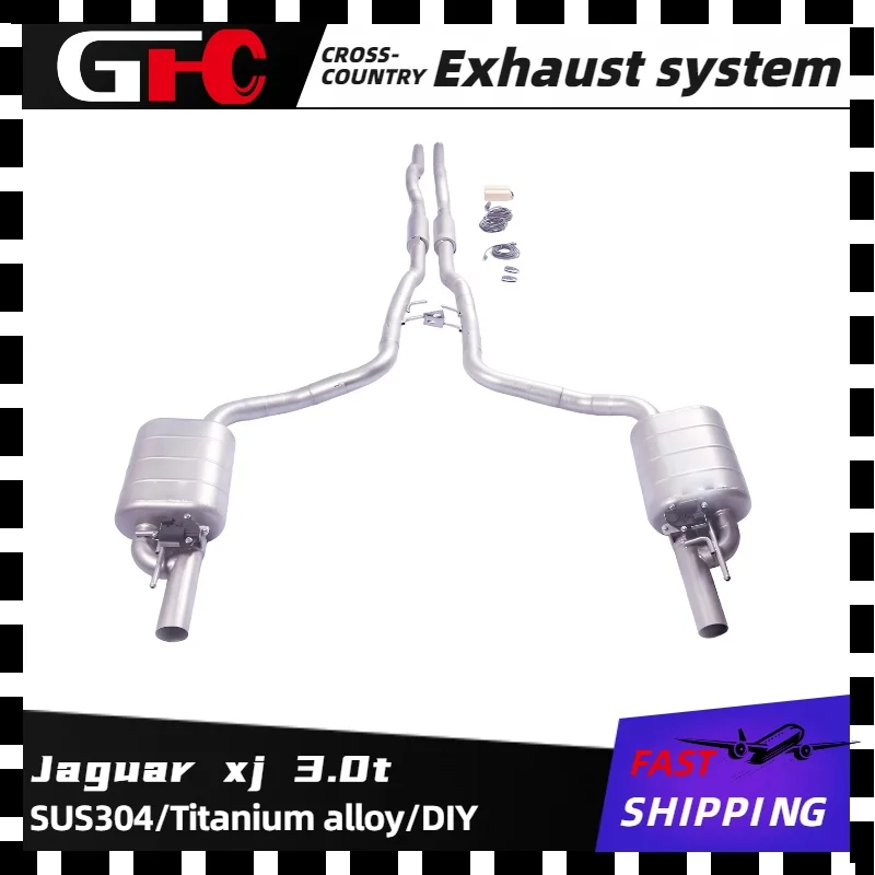 

For the 2010-2019 Jaguar xj 3.0t, SUS304 catback high-performance exhaust system with valve muffler, OEM diffuser.