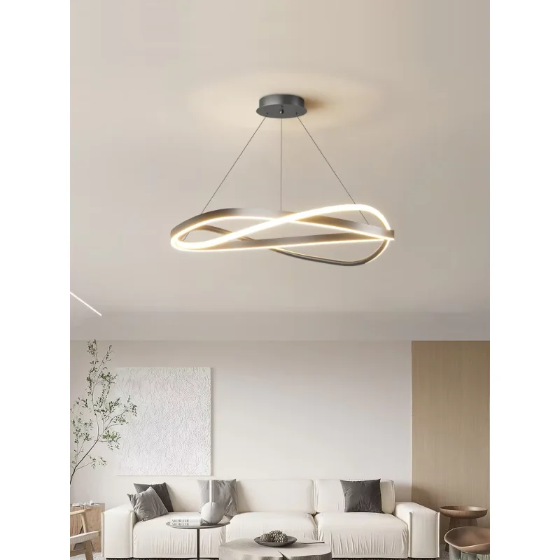 Living room lights ring chandelier home electric lamp creative minimalist lamp Modern chandelier master bedroom lamp