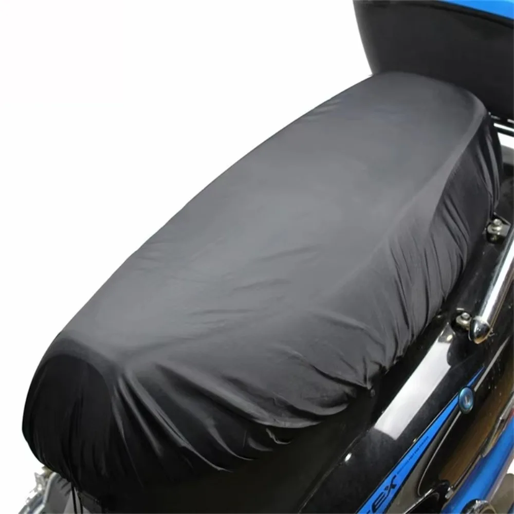 Universal Flexible Motorcycle Seat Cover Durable 210D Waterproof Seat Cover UV Protection Heat Insulation Cover Dust Protection
