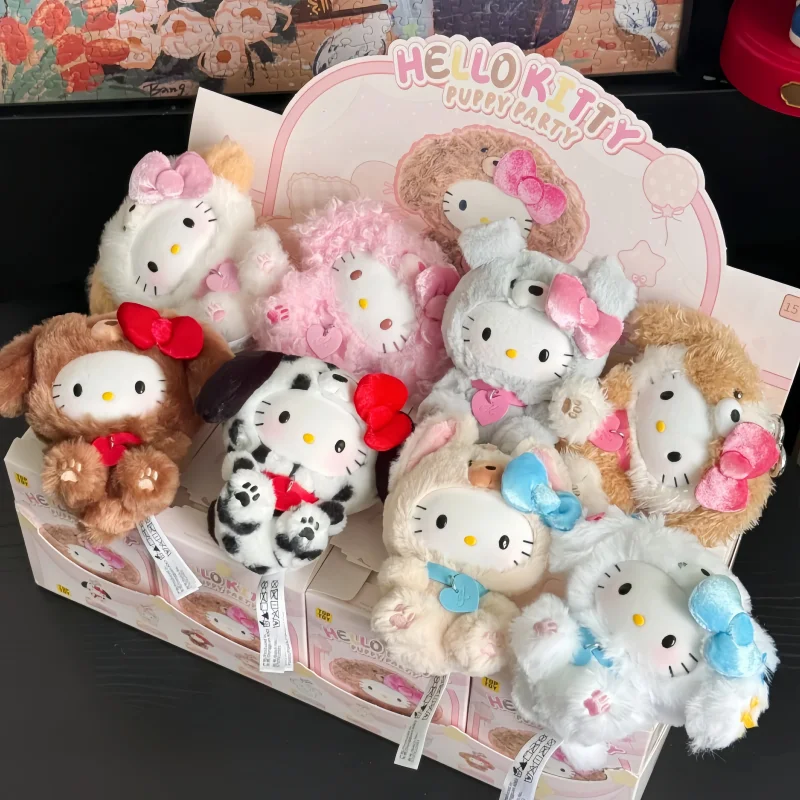 

New Hot Selling Genuine TOPTOY Sanrio Hello Kitty Puppy Party Series Plush Pendant Blind Box Dolls Decoration Surprise Gift Toys