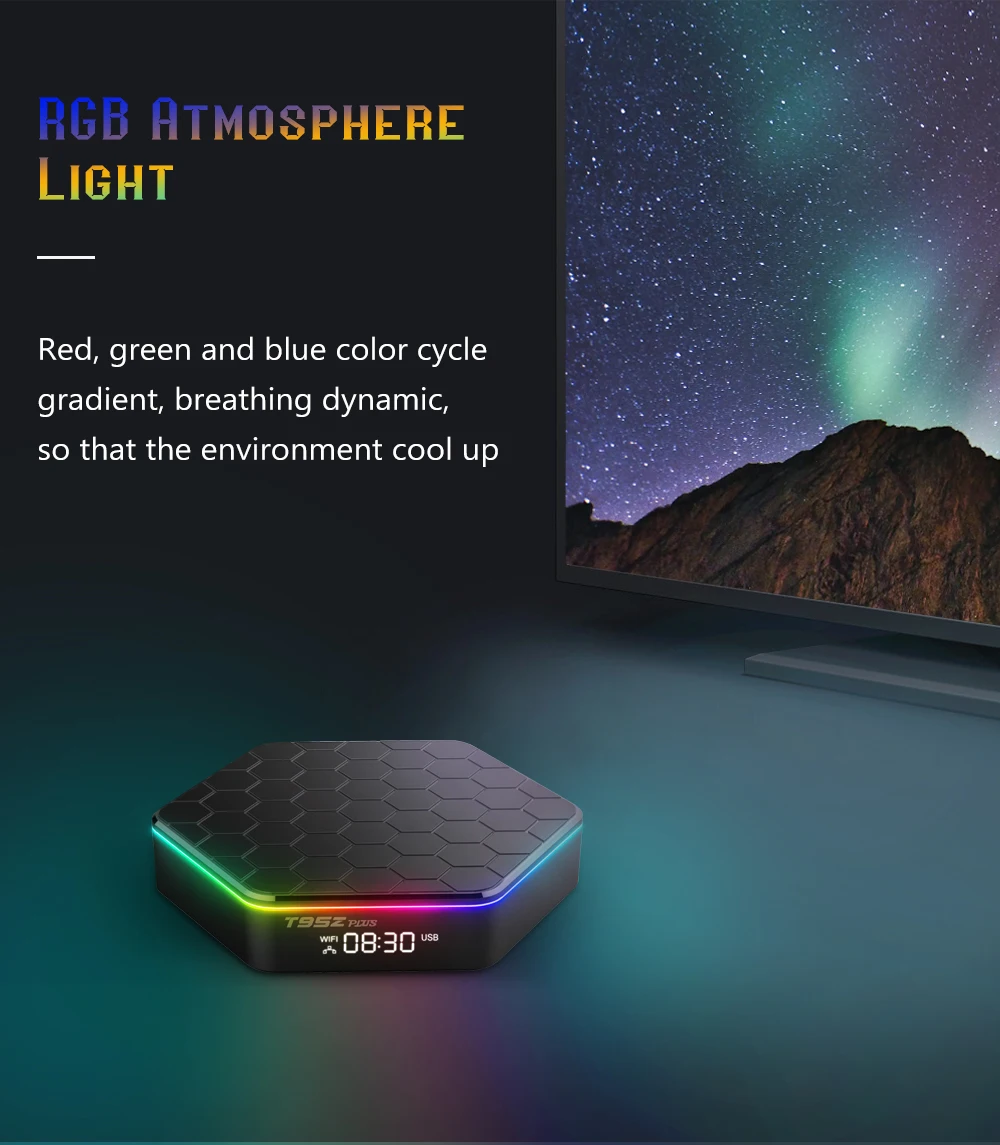 T95z Plus Android 12.0 Allwinner H618 Quadcore Cortex 8K Lan 100M Dubbele Wifi6 2.4G 5G Ram 2Gb 4Gb Rom 16Gb 32Gb 64Gb Smart Tv Box