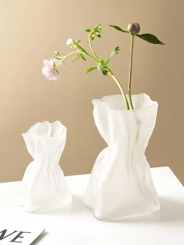 

Transparent Glass Vase Hydroponic Flower Arrangement High-end Colorful Living Room Decor Crafts Flower Vase Wedding Decoration