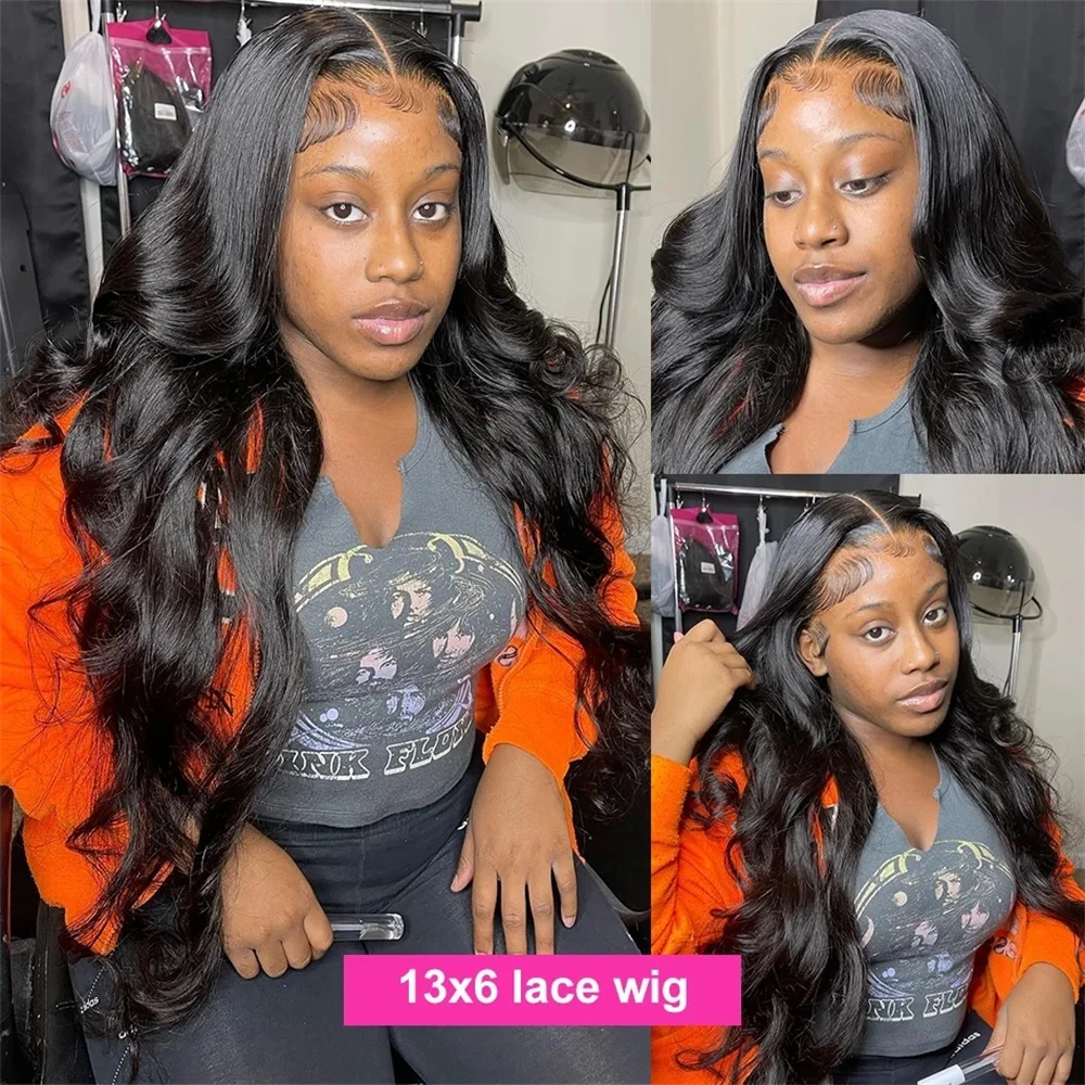 Transparent Lace Body Wave Lace Frontal Wig 30 40 Inch HD Lace Frontal Human Hair Wigs Brazilian 360 Hd Lace Wig For Black Women