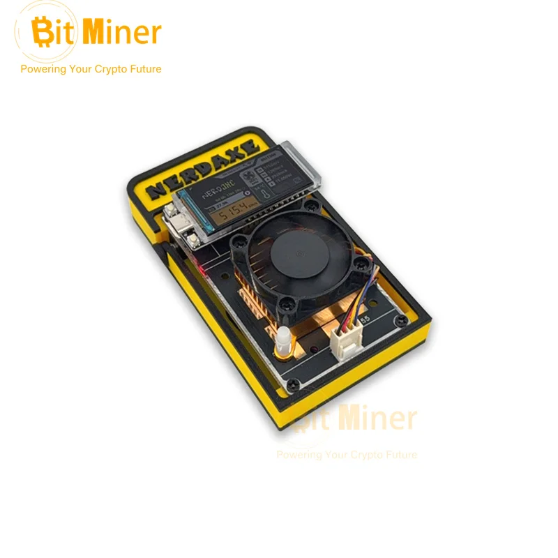 NerdAxe Ultra 500GH/S Solo Bitcoin Lottery Mining Devices Make with BM1366 Asic Chip Nerdminer Display Full Kit with PSU