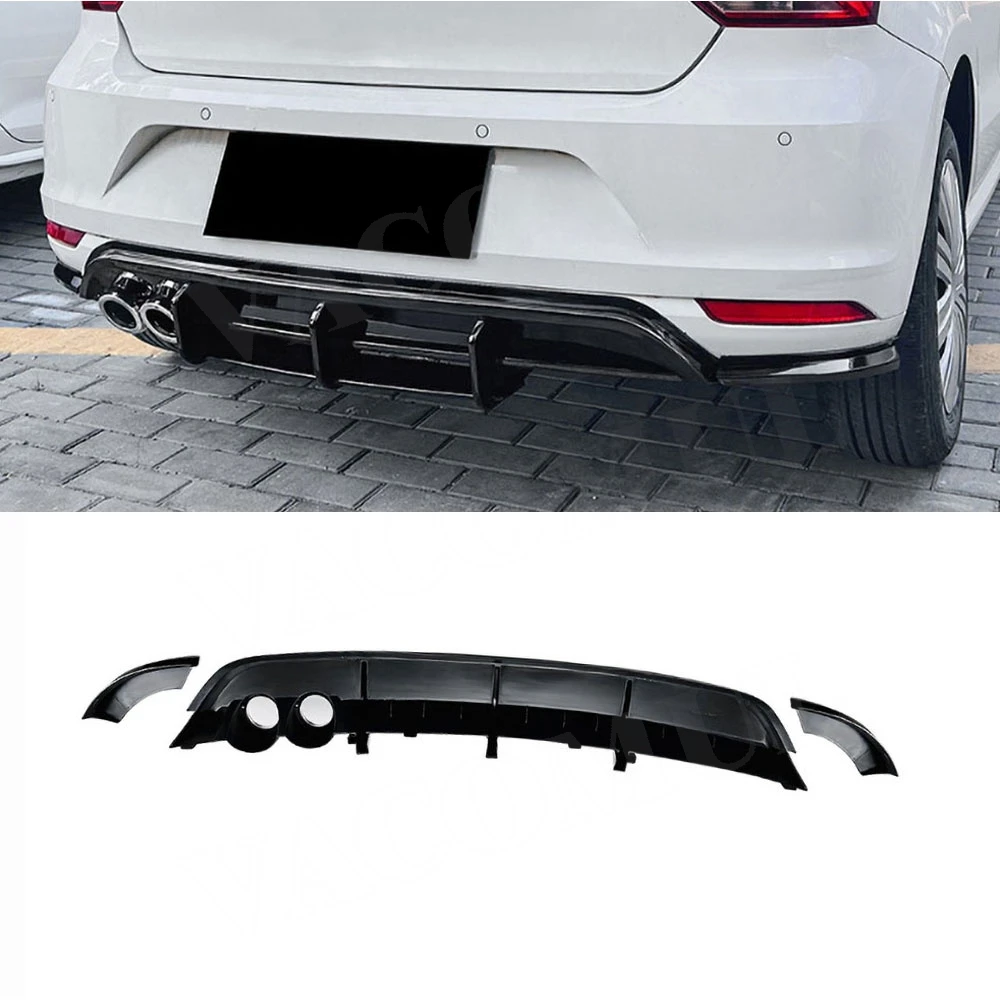 

VACOMUL Rear Bumper Lip Spoiler Diffuser Bodykits Rear Lip Protector For Volkswagen Polo MK5 6R 2009-2014 Auto Para Accessories