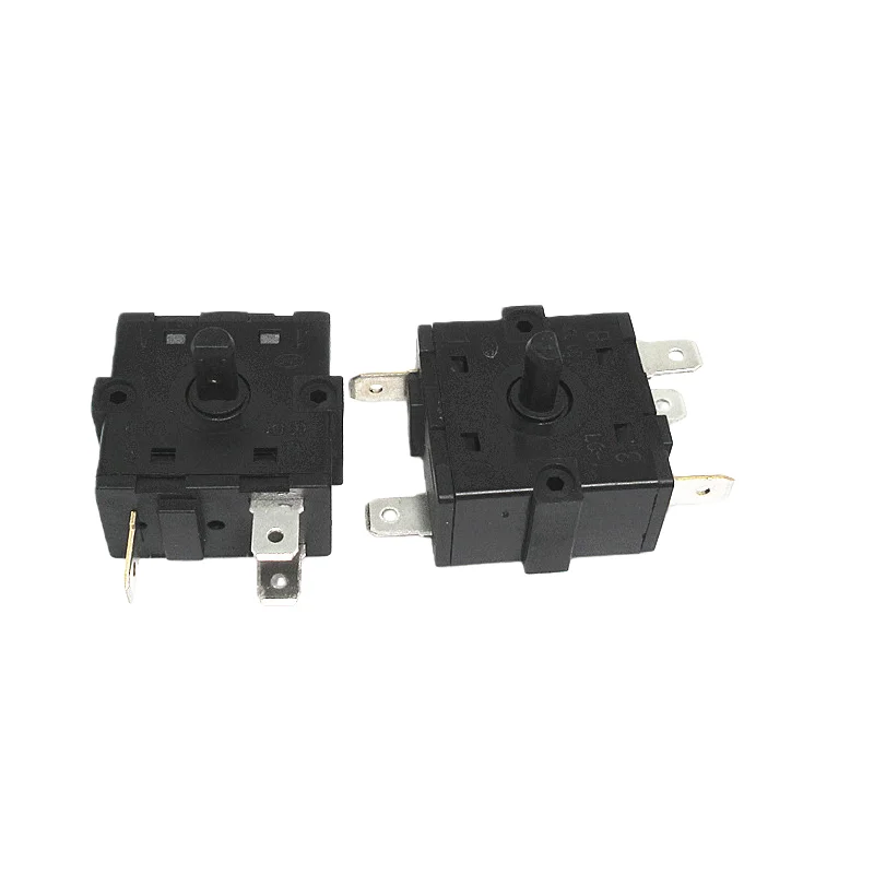 5PCS Electric oil heater, fan heater, rotary gear switch, 3-pin 3-gear, 5-pin 4-gear, high power, 16A, 250V