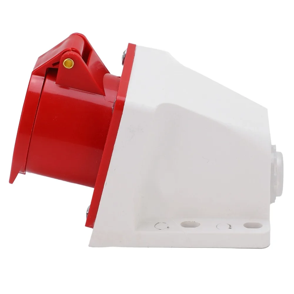 

4 Pin 16A Industrial Power Connector 380‑415V 3P+E Industrial Plug Rainproof 3Phase Surface Mounted Power Distribution