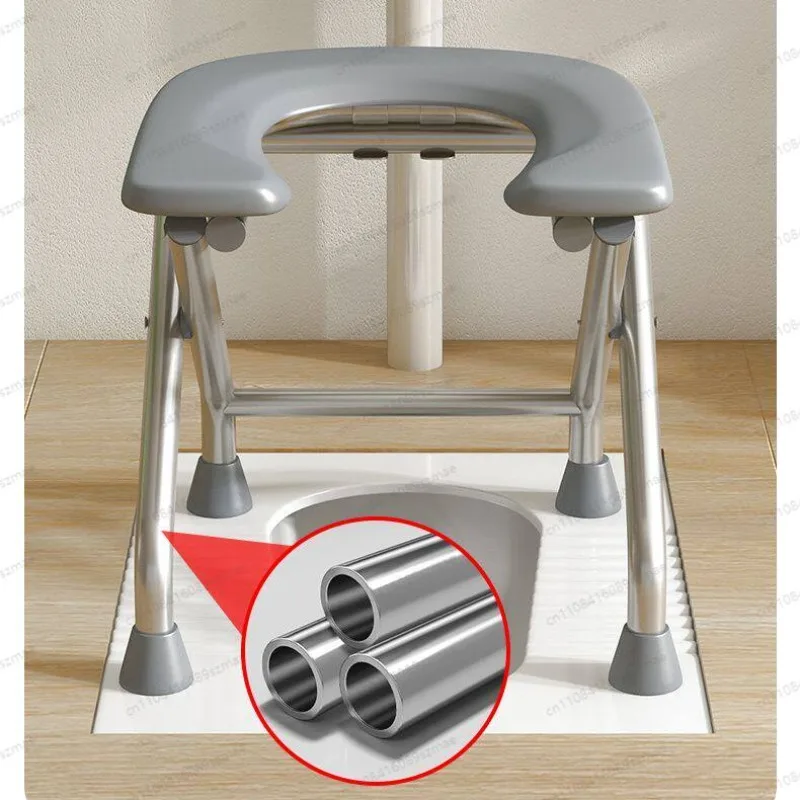 

Складной портативный туалетный стул-табурет высотой 42 см для пожилых людей и беременных, для домашнего использования