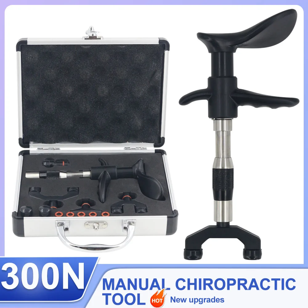

Новейший ручной массажный пистолет 300N, 10 уровней, инструмент для регулировки хиропрактики, массажер для спины позвоночника, инструмент для регулировки позвоночника, терапия