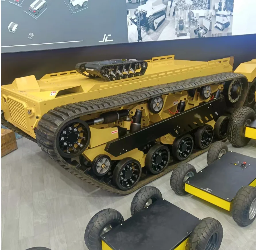 Electric Rubber Crawler Rubber Tracked Chassis Undercarriage