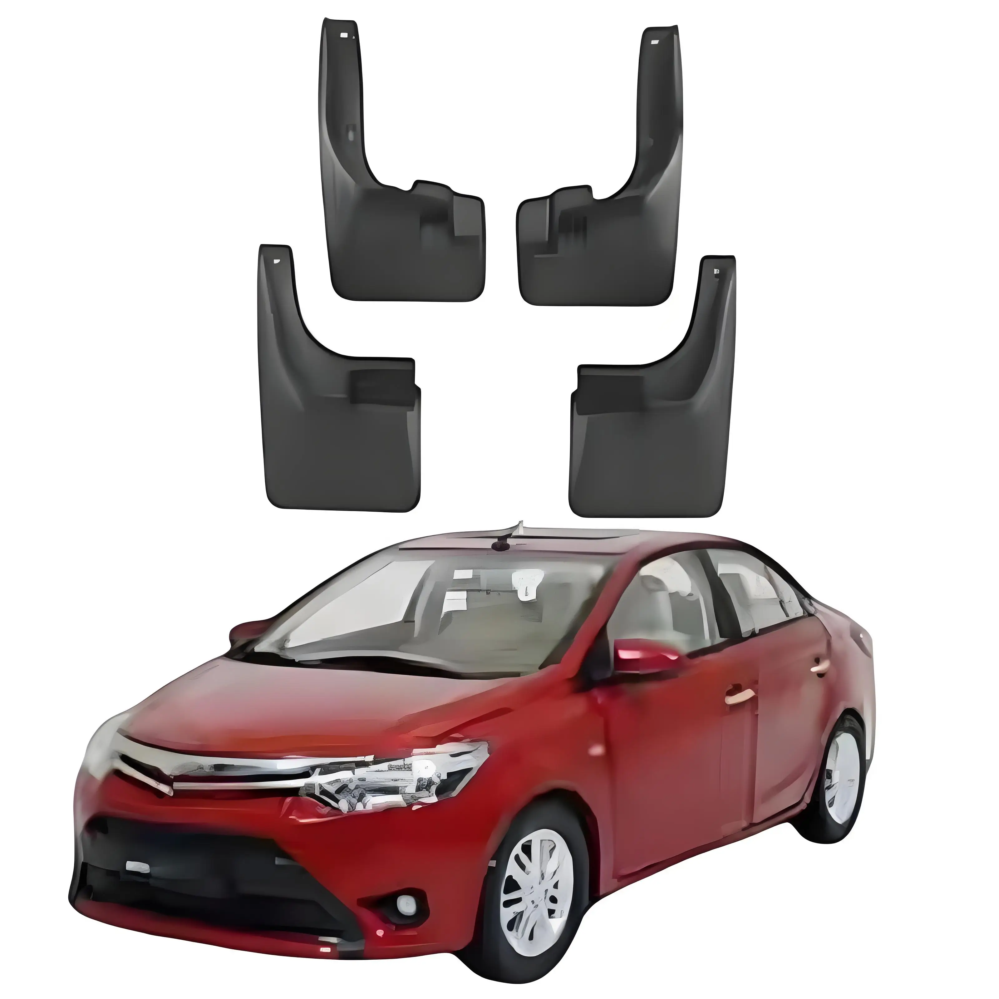 

Modification Car Parts PP+TPR Car Mudguard Mudflap Fender for Vios 2014-