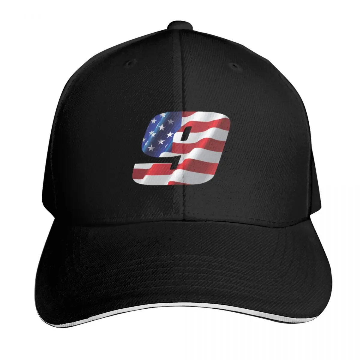 Chase Elliot USA 9 Baseball Cap Quick Dry Performance Cotton Twill Breathable Contrast Two Tone Brim