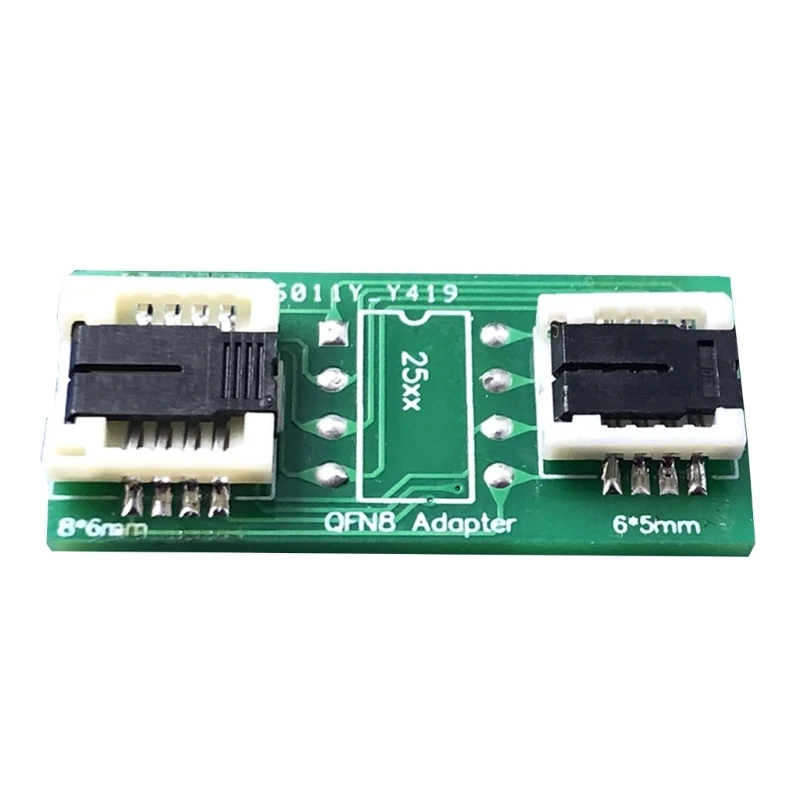 Adaptador soquete universal qfn8/wson8/mlf8/mlp8/dfn8 para dip8, para chips 6x5mm 8x6mm, solução programação chip