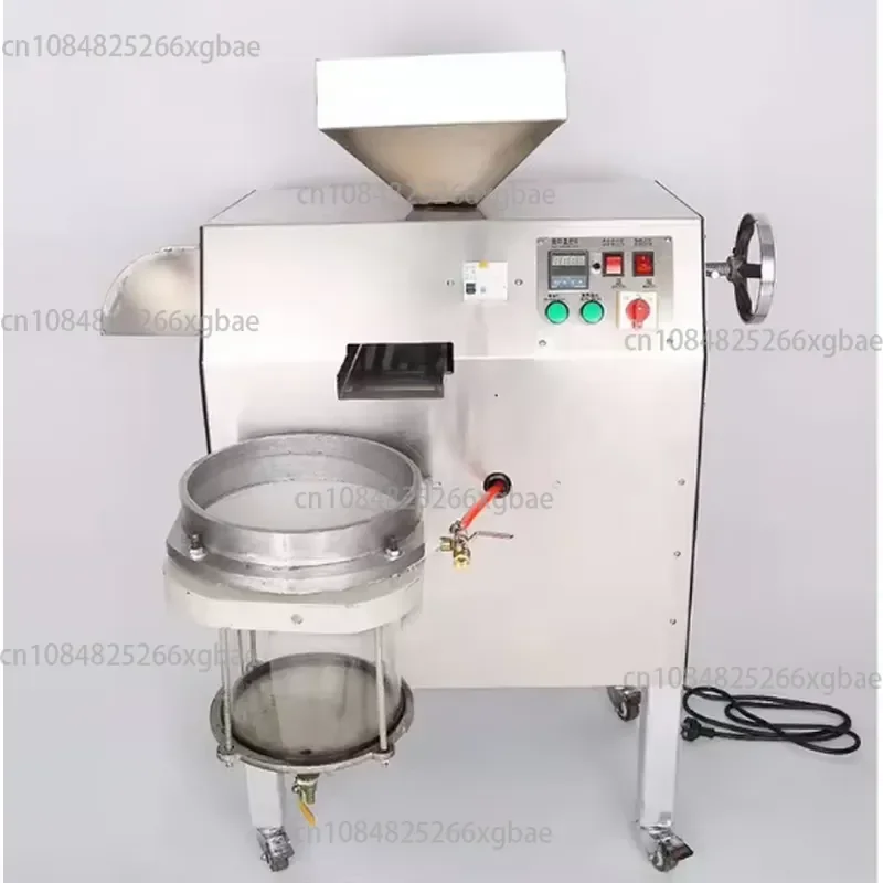 Industrial commercial spiral oil press produces sunflower seeds, soybeans, peanut oil press