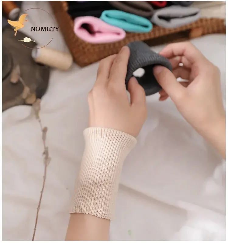 Elastic Rib Cuffs Knitted Fabric Sweater Garment Cuffs Trouser Legs Seamlessly Repair Lengthening Sewing Accessories