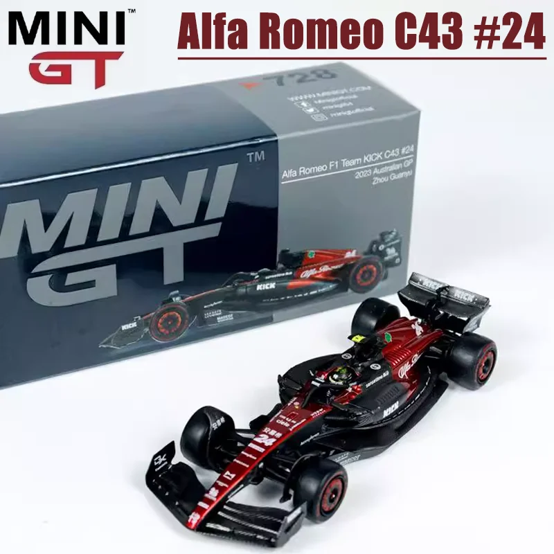 MINIGT 1/64 Alfa Romeo C43 #24 Alloy Toy Motor Vehicle Diecast Metal Model Gifts