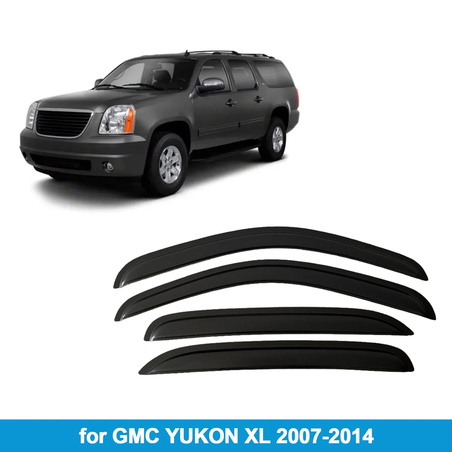 

Оконный козырек для GMC YUKON XL 2007-2014, защита от дождя, боковой дефлектор, защита от атмосферных воздействий, лента для наружного крепления