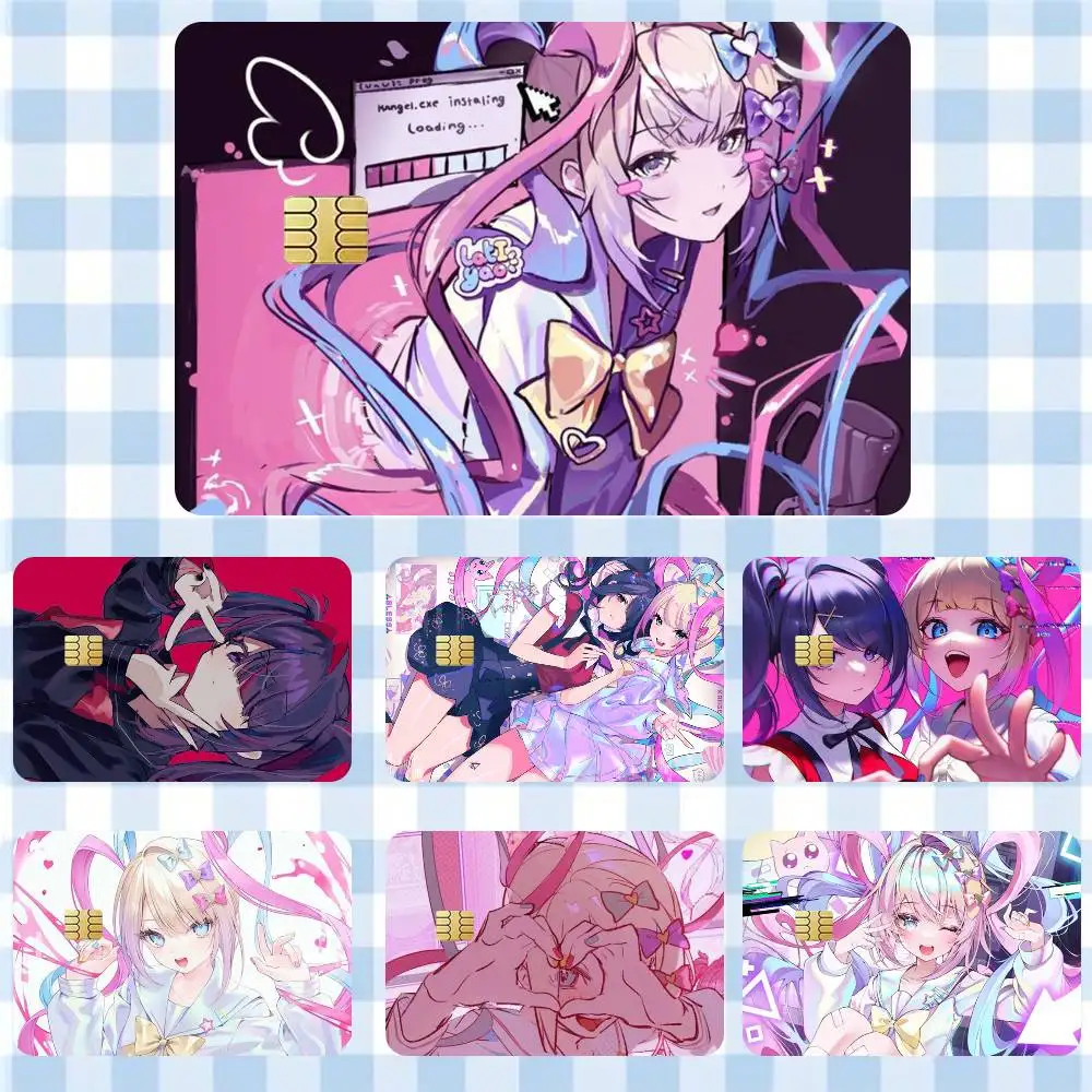 Needy Streamer Overload Anime TV  Sticker Film Tape Skin for Credit Card Debit Card Waterproof Stickers